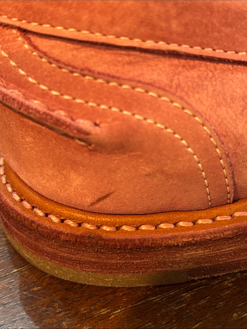 Hender Scheme Slouchy Women's Pink Penny Loafers - Picture 3 of 9